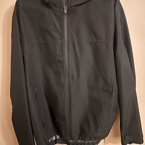 Swiss Tech Men's Black Windbreaker Rainproof Jacket